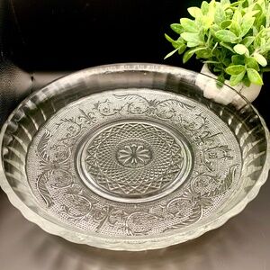 Vintage EAPG Duncan Miller Sandwich Glass 12" Clear Platter